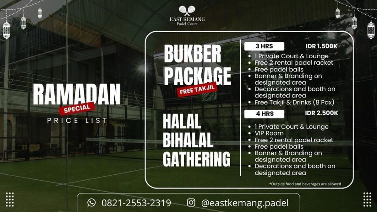 Serunya Halal Bihalal di East Kemang Padel Court